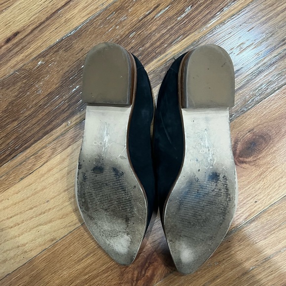 Aldo Black Suede Pointed Loafers 8.5 - Picture 4 of 5